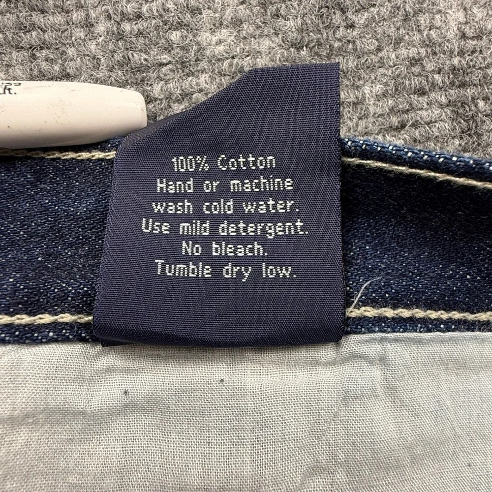 VTG Tuff Mens Workwear Denim Jeans Dark Wash Contrast Stitch 52M NWT